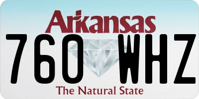 AR license plate 760WHZ