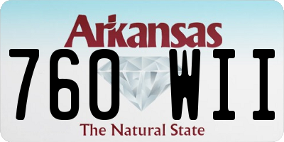AR license plate 760WII