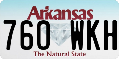 AR license plate 760WKH