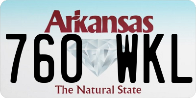 AR license plate 760WKL
