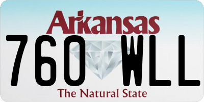 AR license plate 760WLL