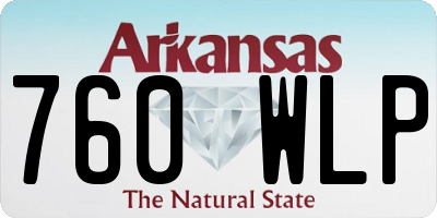 AR license plate 760WLP