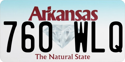 AR license plate 760WLQ