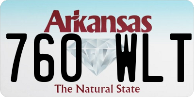 AR license plate 760WLT