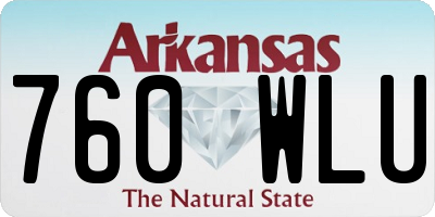 AR license plate 760WLU