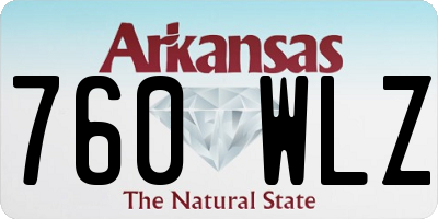AR license plate 760WLZ