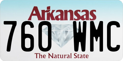 AR license plate 760WMC