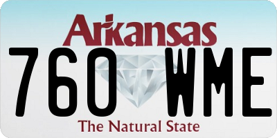 AR license plate 760WME