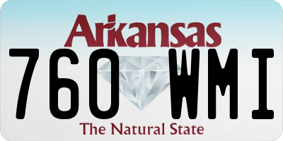 AR license plate 760WMI