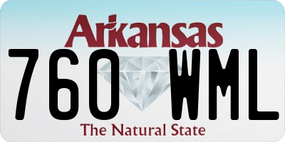 AR license plate 760WML