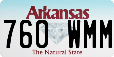 AR license plate 760WMM