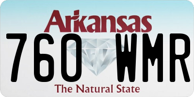 AR license plate 760WMR