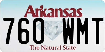 AR license plate 760WMT