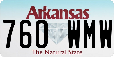 AR license plate 760WMW