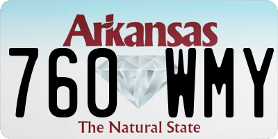 AR license plate 760WMY