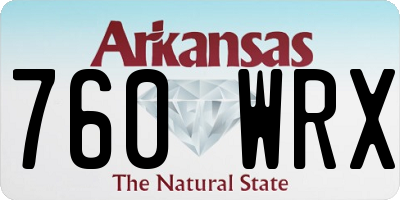 AR license plate 760WRX