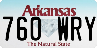 AR license plate 760WRY