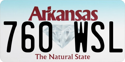 AR license plate 760WSL