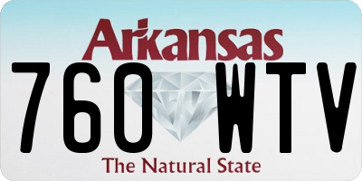 AR license plate 760WTV