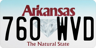 AR license plate 760WVD