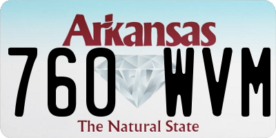 AR license plate 760WVM