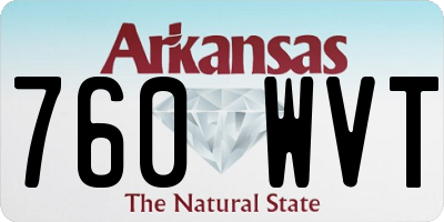 AR license plate 760WVT