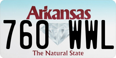 AR license plate 760WWL