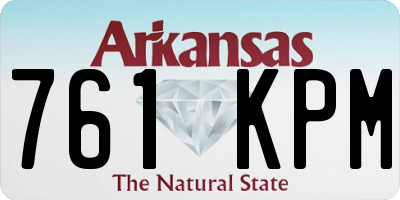 AR license plate 761KPM