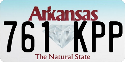 AR license plate 761KPP