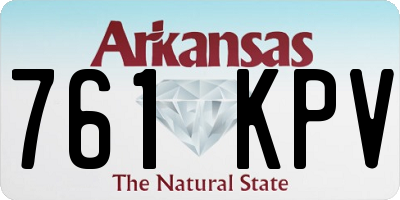 AR license plate 761KPV