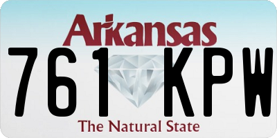AR license plate 761KPW