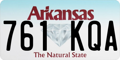 AR license plate 761KQA