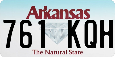 AR license plate 761KQH