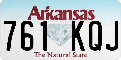 AR license plate 761KQJ