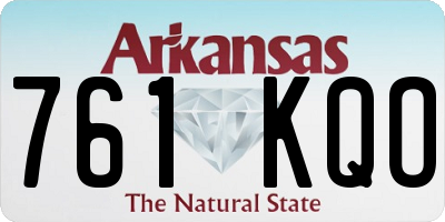 AR license plate 761KQO