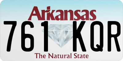 AR license plate 761KQR