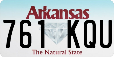 AR license plate 761KQU