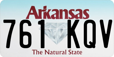 AR license plate 761KQV