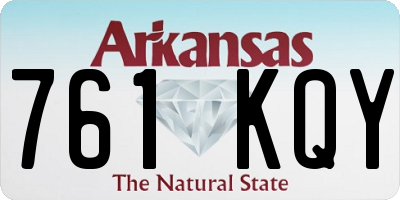 AR license plate 761KQY