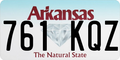 AR license plate 761KQZ