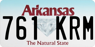 AR license plate 761KRM