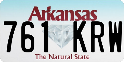 AR license plate 761KRW