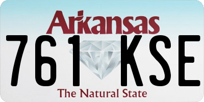 AR license plate 761KSE