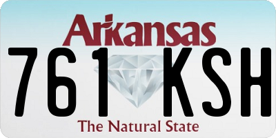 AR license plate 761KSH