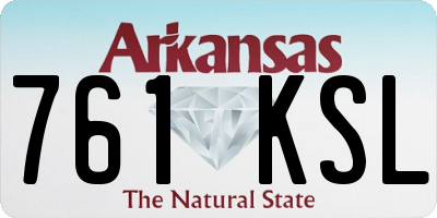 AR license plate 761KSL