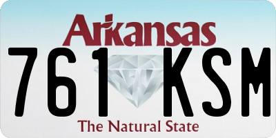 AR license plate 761KSM