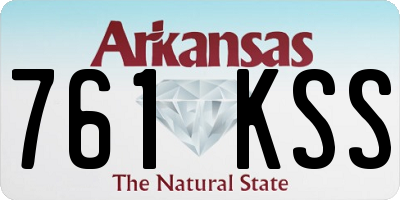 AR license plate 761KSS
