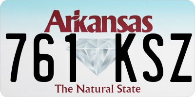 AR license plate 761KSZ