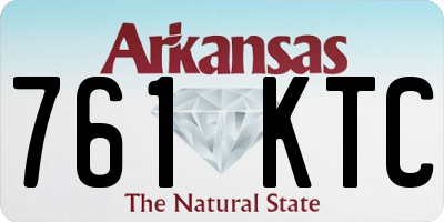 AR license plate 761KTC