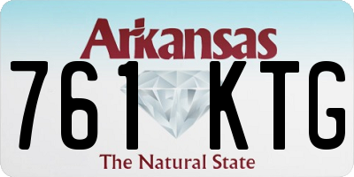 AR license plate 761KTG